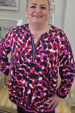 TUNIKA W DUŻYM ROZMIARZE marki FRAPP lekka i bardzo przewiewna