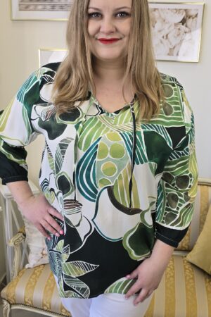 DAMSKA BLUZKA PLUS SIZE wiskozowa marki JOY OF LIFE HAJO