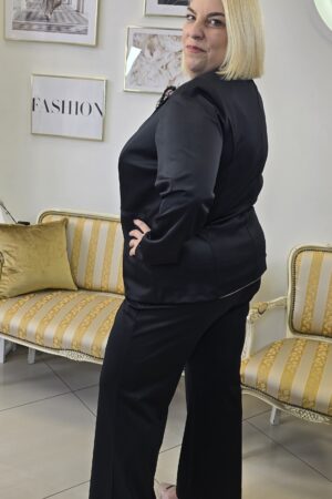 CZARNY ELEGANCKI DAMSKI GARNITUR PLUS SIZE ⭐⭐⭐⭐⭐