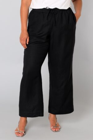 DAMSKIE LNIANE SPODNIE PLUS SIZE dostępne w dwóch kolorach