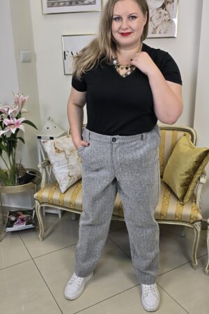 BARDZO KOMFORTOWE I CIEPŁE DAMSKIE SPODNIE PLUS SIZE