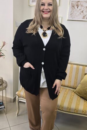 DŻERSEJOWE SPODNIE PLUS SIZE – ciepłe z prostą nogawką