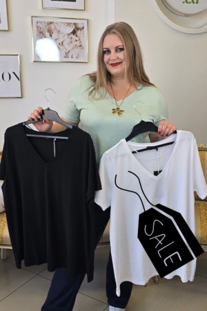 DAMSKI CASUALOWY T-SHIRT MARKI YESTA tkanina lyocell