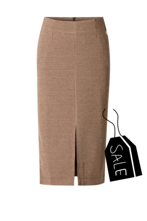 MARKOWA SPÓDNICA W DUŻYM ROZMIARZE w modnej tonacji