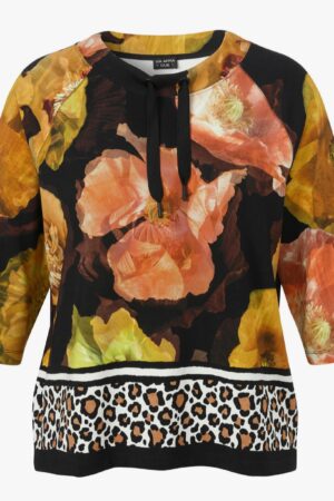 BLUZA Z MODNYM NADRUKIEM i z 3/4 rękawem VIA APPIA DUE