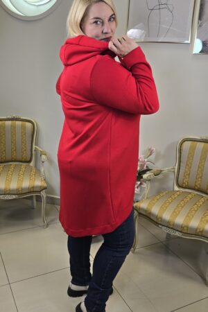 CZERWONA BLUZA DAMSKA Z KAPTUREM PUNTO 💖 FRAPP