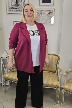 DAMSKA MARYNARKA W NOWOCZESNYM WYDANIU bez podszewki marki VIA APPIA DUE