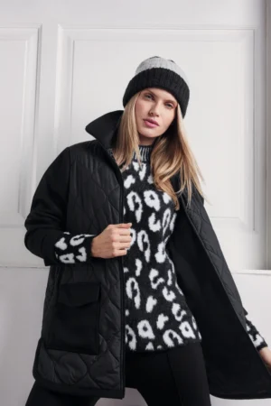 CIEPŁY DAMSKI PÓŁGOLF PLUS SIZE – PRZYJEMNY SWETER marki HAJO