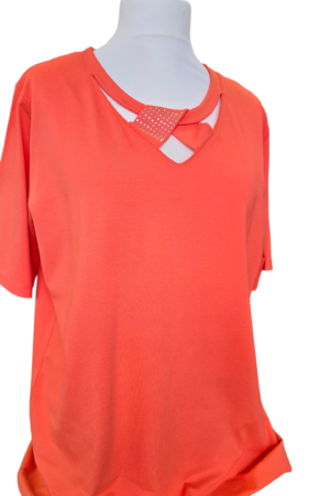 ATRAKCYJNA DAMSKA BLUZKA PLUS SIZE w pomarańczowym kolorze🧡🧡🧡🧡