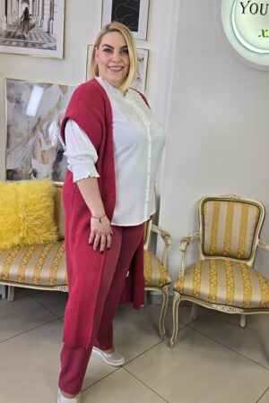 BIAŁA ELEGANCKA BLUZKA plus size z subtelną koronką