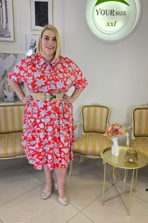 TRAPEZOWA SUKIENKA PLUS SIZE na duże biodra komfortowa