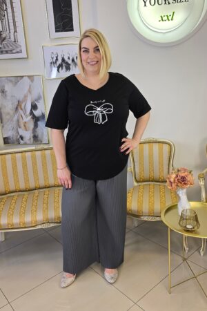 ELEGANCKIE PLISOWANE SPODNIE DAMSKIE DLA PUSZYSTEJ