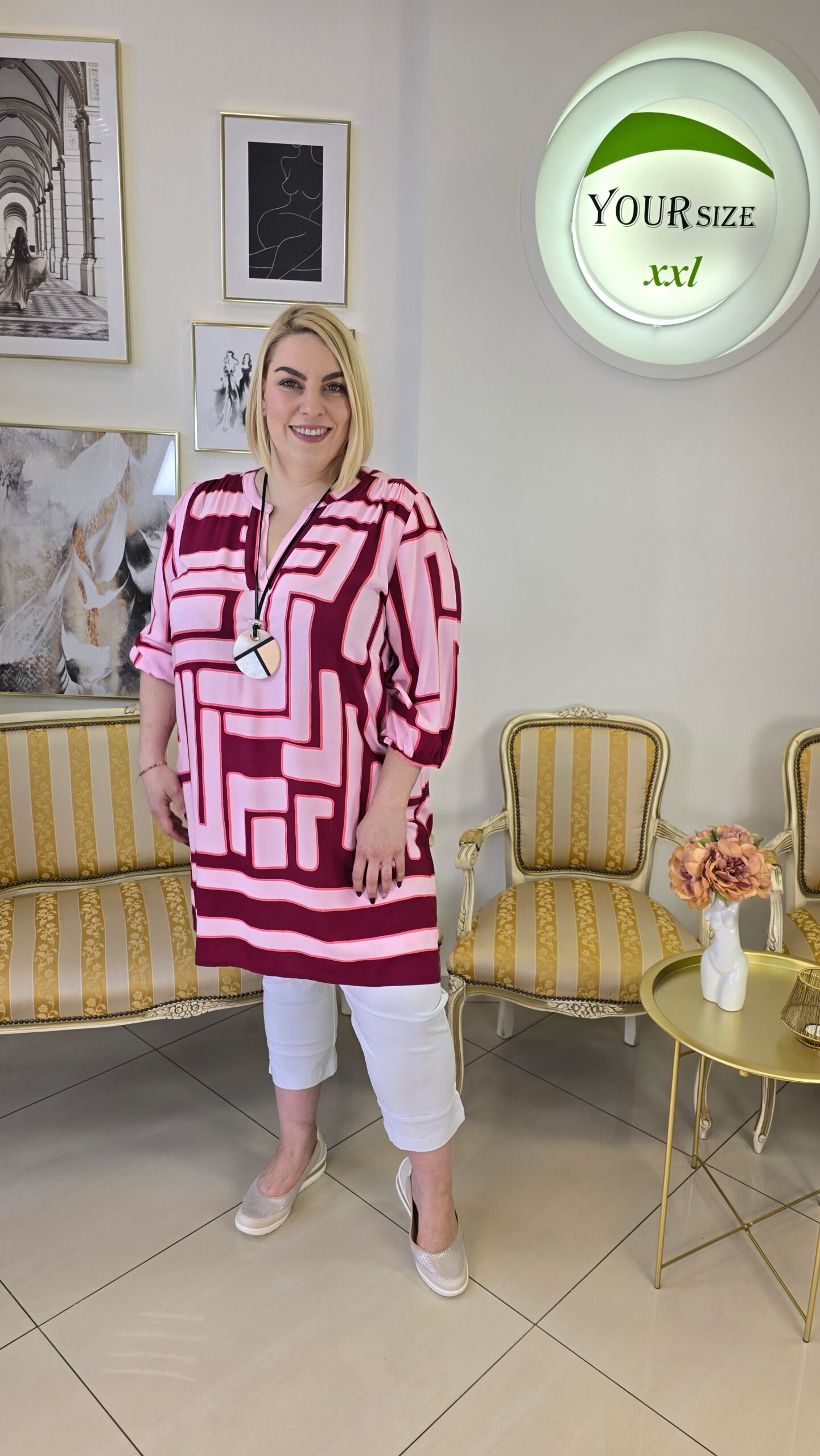 długa tunika plus size