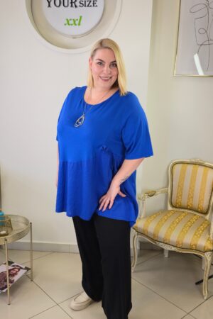 CHABROWA MODNA TUNIKA W DUŻYM ROZMIARZE niezwykle komfortowa SOPHIA CURVY