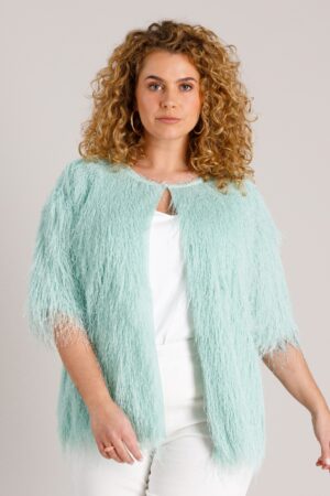 DAMSKI PASTELOWO ZIELONY ORYGINALNY KARDIGAN PLUS SIZE – masz ochotę na coś innego?
