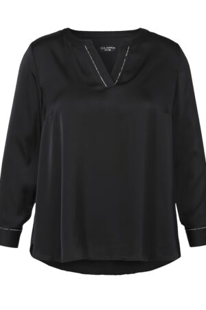 BARDZO KLASYCZNA ELEGANCKA CZARNA BLUZKA PLUS SIZE