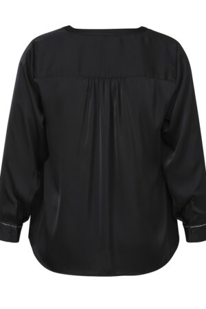 BARDZO KLASYCZNA ELEGANCKA CZARNA BLUZKA PLUS SIZE