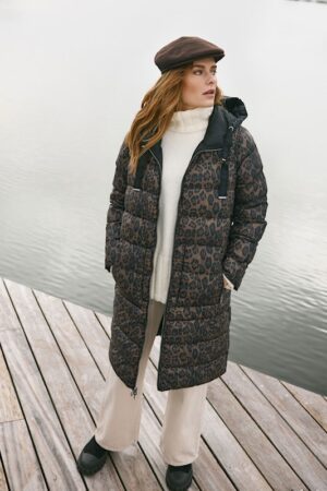 DWUSTRONNY PIKOWANY PŁASZCZ PLUS SIZE marki FRANDSEN